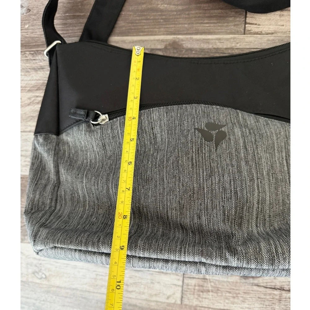 Medela Breast Pump Tote Bag Gray Black Shoulder Carry Diaper Bag Organizer